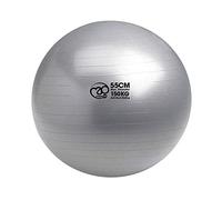 Fitness Mad – Ballon d'exercice Suisse anti-éclatement – 150 kg – 55 cm – Argenté