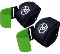 Fitness Mad - Ceinture d'haltérophilie (pack de 2) CS2452 (taille unique) (Noir/vert)