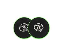 Fitness Mad - Disques de glissement (Taille unique) (Noir/Vert)