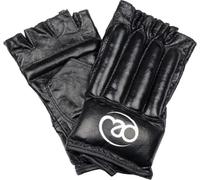 Fitness Mad - Gants de boxe unisexes hommes/femmes, cuir MQ988 (S) (Noir)