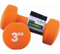 Fitness Mad - Jeu d'haltères (lot de 2) CS1073 (3 kg) (Orange)