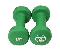 Fitness-Mad Paire d'haltères Vert 1.5