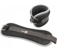 Fitness Mad - Poids pour poignet et cheville (pack de 2) CS1328 (1 kg) (Noir/Gris)