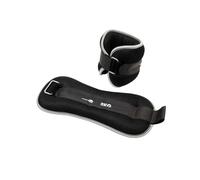 Fitness Mad Paire de Poids pour Poignet/Cheville - (2 x 2 kg) 4 kg Unisexe, Noir/Gris, 2 x 2Kg