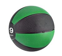 Fitness Medicine Ball Rubber Bouncy Ball Indoor Aerobics Gravity Training Bouncy Ball 8kg/17.6LB Black Green