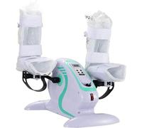 Fitness Motorized Pedal Exerciser Electric Mini Exercise Bike, Portable Home Office Leg Bras Foot Cycle Bike avec Écran LCD Mini Cycling Trainer Stationary Exercise Leg Peddler (White)