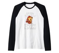 Fitness Pizza Pet Monkey Lover Manche Raglan