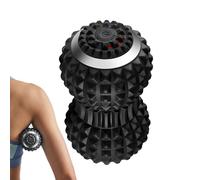 Fitness Recovery Tool - Neck Vibration Roller for Sports Massage | Abs Silicone with 2500mah Battery, Adjustable Cervical Stretcher, Portable Design for Home, Office, Gym and Travel Yoga