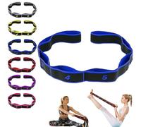 Fitness Resistance Band for Stretching and Yoga, Fitness Resistance Bands with Handles, 10-Section Elastic Training Bands with Number Stretch for Full Body Stretching Shaping (Blue)