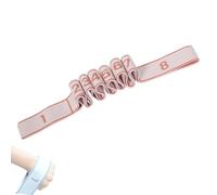 Fitness Resistance Band for Stretching and Yoga, Number Stretch Resistance Band with Clear Markings, Adjustable Bands for Full Body Stretching (Pink,#A)