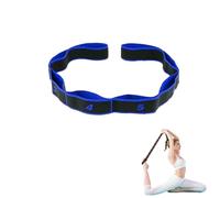 Fitness Resistance Band for Stretching and Yoga, Number Stretch Resistance Bands with Clear Markings, Numbered Resistances Band, 8-Section Elastic Trainings Bands for Yoga Pilates (Blue)