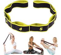 Fitness Resistance Band | Numbered 8-Section Resistance Band | Pull Up Fitness Bands Exercise Equipment | for Yoga Pilates Muscle Strength Training Full Body Workout Women Men