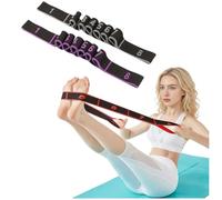 Fitness Resistance Bands, Fitness Resistance Band for Stretching and Yoga, 8-Section Elastic Training Bands for Yoga, Stretching, Pilates (2pcs F)