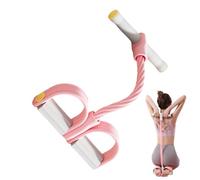 Fitness Resistance Bands with 6 Tube Pedal Ankle Puller, Multifunction Elastic Yoga Resistance Band | Detachable for Abdomen/Waist/Arm/Leg Stretching, for Home Gym Use