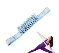 Fitness Resistance Bands with Handles, Numbered Fitness Resistance Band for Stretching and Yoga, Fashion Puller Exercise for Full Body Stretching Shaping, Soft and Comfortable (Light Blue,12-grids)