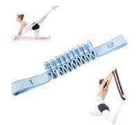 Fitness Resistance Bands with Handles, Numbered Resistance Band, 12 Loops Exercise Bands Resistance for Yoga, Stretching, Pilates, Fitness (Blue)