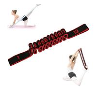 Fitness Resistance Bands with Handles, Numbered Resistance Band, 12 Loops Exercise Bands Resistance for Yoga, Stretching, Pilates, Fitness (Black)