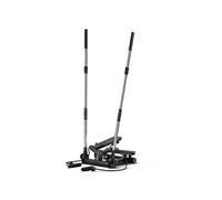 Hop-Sport Fitness Stepper 2 en 1 pour la Maison HS-050S Norg, Stepper Swing Silencieux avec Poignées, Cordes de Puissance et Compteur de Calories avec Écran LCD, Capacité de Poids 100 kg Noir / Doré