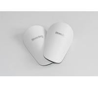 Fitness Store UK Mini protège-tibias de football absorbant les chocs léger et portable pour entraînement de football (blanc, 8 x 5 cm)