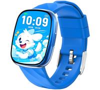 Fitness Tracker Montre Connectée Enfant, Montre Enfant Non Connectée Pedometer Cardiofrequencemètre IP68 Étanche Moniteur de Sommeil Jeux de Puzzle pour Garçons Filles Ados 5-16 (9D-3S-S60K-Blue)