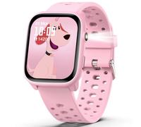 Fitness Tracker Montre Enfant Connectée, Montre Intelligente avec 100+ Modes de Sport, Podomètre, Moniteur de Sommeil, 1.83" Smartwatch, Cadeau Ado Garçon Fille 6-16 Ans (Rose)