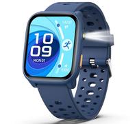 Fitness Tracker Montre Enfant Connectée, Montre Intelligente avec 100+ Modes de Sport, Podomètre, Moniteur de Sommeil, 1.83" Smartwatch, Cadeau Ado Garçon Fille 6-16 Ans (Bleu)