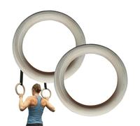 Fitness Training Rings - 2 Pieces Gymnastics Rings, Durable Non Slip Grips, Adjustable Strap System Strength Training Equipment Upper Body Workout Device | Home Gym Fitness Exercise Playground Indoor