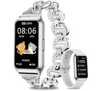 Fitoncloud Montre Connectée Femme avec Boîtier en Aluminium et Autonomie 7 Jour Ultra-Longue,1.47" HD Tracker d'Activité, Fréquence Cardiaque SpO2 Suivi Sommeil,IP68 Étanche Smartwatch Android iOS