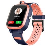 Fitonme 4G Montre Intelligente Enfant avec GPS LBS WiFi Appel Vidéo Mode école Podomètre Geo-Fence SOS Anti-Perte d'outils d'éducation précoce Écran HD Smartwatches pour Enfants Pink