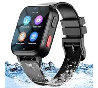 Fitonme GPS Montre Connectée Enfant, Montre GPS Tracker 4G Téléphone Portable WiFi étanche Position en Temps Réel Message D'appel Vidéo Pedrometer Geofence SOS Anti Perte Montre Black