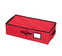 Fitooles Boîte de rangement pliable de grande capacité avec 64 poches - Matériaux Oxford robustes - Organisateurs de décoration de Noël et de festival
