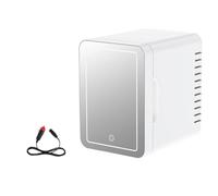 Fitooles Réfrigérateur de beauté de voiture mince 4 L pour produits Dermocare Force calme Structure efficace Joint attrayant Réfrigérateur cosmétique de voiture