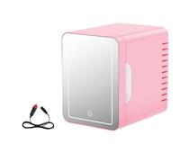 Fitooles Réfrigérateur de beauté de voiture mince 4 L pour produits Dermocare Force calme Structure efficace Joint attrayant Réfrigérateur cosmétique de voiture