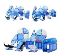 Fits4Kids Briques magnétiques - 56 pièces - Jouets créatifs pour enfants - Parfaits pour l'éducation et l'amusement - Magnetic tiles - Frozen Constructions