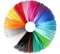 Fits4Kids filament PLA pour stylos 3D - 20 couleurs vives, 1,75 mm, 100 mètres - recharges de haute qualité pour imprimantes 3D