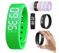 Fitsleeps Alarm Clock Watch, Vibrating Fitsleepsalarm Clock Watch For Heavy Sleepers, Waterproof Rechargeable Vibrating Wrist Alarm Clocks Activity Tracker Digital Watches Men Women(vert,1PCS)