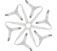 FiTspi Attache de draps 12 clips élastiques antidérapants pour tous les matelas ronds et carrés