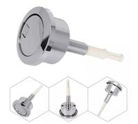 FiTspi Bouton de vidange de réservoir d'eau double bouton poussoir pour Geberit finition chromée (274.006. KG. 1)