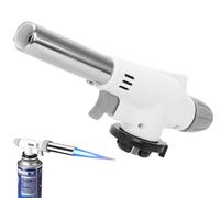 FiTspi Chalumeau au butane pour le camping, le soudage à gaz, pistolet à flamme réglable, briquet pour le soudage du métal, la pâtisserie en plein air