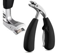 FiTspi Coupe-ongles à tête inclinée pour ongles épais ou incarnés, coupe-ongles de précision, grand ciseaux à ongles robustes pour homme et femme