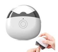 FiTspi Coupe-ongles électrique, rechargeable par USB, avec lumière LED et boîte de rangement pour puce, lime à ongles portable à 2 vitesses, outil de manucure pour toutes les personnes ayant des mains