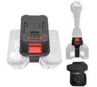 FiTspi Double convertisseur de capacité de batterie pour batteries Makita 18 V, adaptateur de batterie 2 en 1 pour perceuse à percussion, clé et tournevis