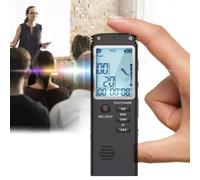 FiTspi Enregistreur EVP de chasse aux fantômes, 8 Go d'équipement paranormal Spirit boîte vocale numérique, mini dictaphone professionnel espion enregistrement audio avec WAV, lecteur MP3