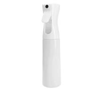 FiTspi Flacon pulvérisateur de 300 ml à brume fine continue pour salon de coiffure, jardinage, plantes, nettoyage de la maison (blanc)