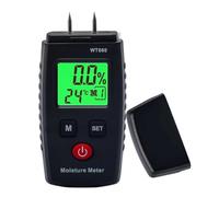 FiTspi Humidimètre numérique avec écran LCD pour mesurer rapidement la teneur en humidité du bois, du bois de chauffage, du bois brut, du papier, du contreplaqué, des murs en stuc, du plâtre et des