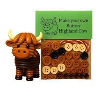 FiTspi Kit de décoration de Noël amusant en forme de vache des Highlands - 3D - Fait à la main - Pour sapin de Noël