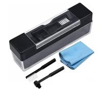 FiTspi Kit de nettoyage 2 en 1 pour disques vinyles - Brosse de nettoyage et stylet - Nettoyant antistatique en velours - Brosse de dépoussiérage pour phonographe, tourne-disque LP