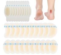FiTspi Lot de 30 pansements invisibles en gel hydrocolloïde, coussinets de protection imperméables pour orteils et talons (3 tailles)