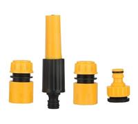 FiTspi Lot de 4 connecteurs de tuyau d'arrosage 1,27 cm pour robinet de jardin, raccords rapides d'extrémité de tuyau, système d'irrigation de jardin pour arroser les plantes, douche, lavage de