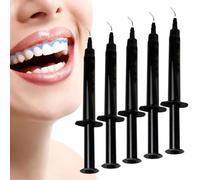 FiTspi Lot de 5 gels de protection des gencives dentaires de 1,5 ml avec pointes - Fournit une barrière protectrice pour les gencives, permettant le blanchiment des dents avec une sensibilité réduite